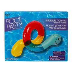 INFLATABLE GUMMY WORM FLOAT RING
