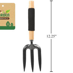 GARDEN STEEL FORK W/ WOODEN HANDLE