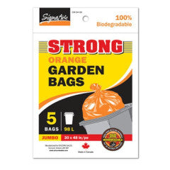 STRONG OUTDOOR ORANGE GARBAGE BAGS