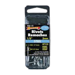 RIVET SHORT STEEL 1/8X1/8IN - RSS1/8