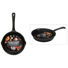 CAST IRON ROUND PRE SEASONED SKILLET