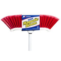 VENUS CURVED INDOOR MAGNETIC BROOM WITH 48IN METAL HANDLE