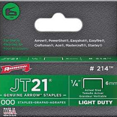 JT21 STAPLE FLAT CROWN 1000PK