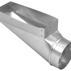 GALVANIZED  DUCT END BOOT 4 X 10 X 6