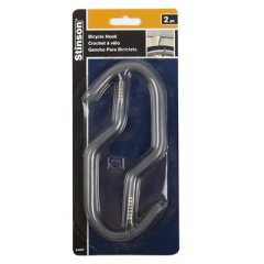 SCREW-IN BICYCLE HANGING HOOKS 25LB CAP 2PK