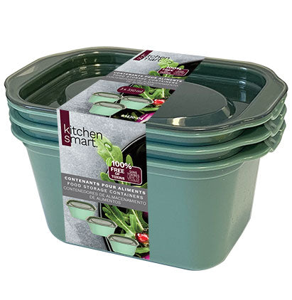 SURESEAL FOOD CONTAINERS - 3PK RECT., 350ML 12.7*