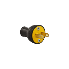 3123 PLUG ROUND RUBBER BLACK