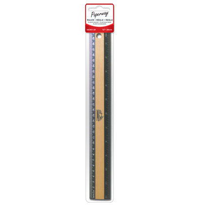 PAPERWAY RULER - 12"/30CM - WOOD