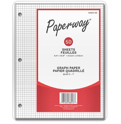 PAPERWAY GRAPH PAPER 5-1CM - 50