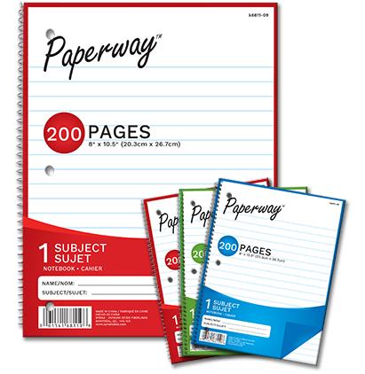PAPERWAY 1 SUBJECT NOTEBOOK 200 PAGES — North Cobalt Flea Market