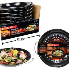 BBQ 11" NON-STICK WOK TOPPER PORCELAIN COATED