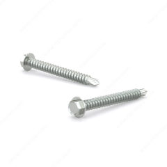#8 SELF-DRILLING TEK SCREW HEX HEAD WITH WASHER 100PK