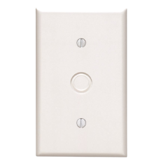 (1128) 1 GANG WHITE TELEPHONE PLATE
