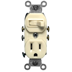 (274) COMBO SWITCH / RECPT. IVORY