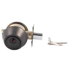 TOUGH GUARD DOOR LOCK DEAD BOLT SINGLE CYLINDER BLACK