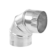 ALUMINUM DUCT ELBOW 4IN X 90DEG
