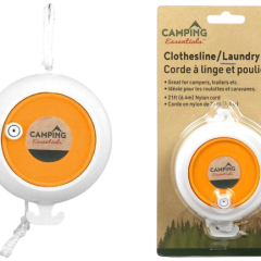 CAMPING ESSENTIALS CLOTHESLINE -LAUNDRY REEL (2FT)