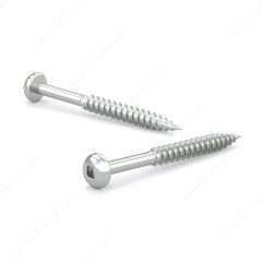 WOOD SCREW, PAN HEAD, #8 1/2IN, 100PK