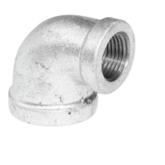 90 DEG GALVANIZED PIPE REDUCING ELBOW