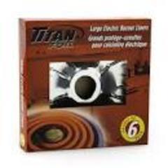 LARGE ELECTRIC BURNER LINERS 6 PCS - SINGLE