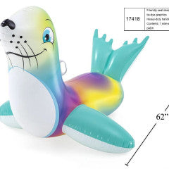 INFLATABLE SEAL RIDER 62"X45"