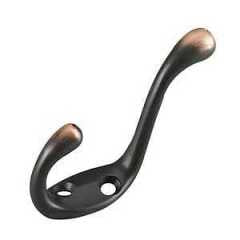 OIL-RUBBED COAT HOOK, 3-1/2"