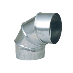 GALVANIZED DUCT ELBOW 3IN X 90DEG