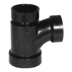 ABS SANITARY PIPE TEE, 2IN X 1-1/2IN X 1-1/2IN