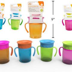 TOOTSIE BABY * ALL AROUND SIPPY CUP W/HANDLE 9OZ. DISC