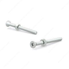 10-24 MACHINE SCREW WITH NUT FLAT HEAD
