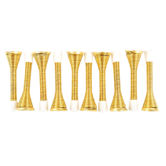 SPRING DOOR STOPS 3IN BRASS PLATED 2PK SINGLE