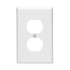 (1132) 1 GANG WHITE DUPLEX PLATE