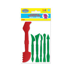 LIL' ARTIST CLAY DOUGH TOOLS -  6PCS