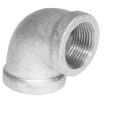 90 DEG GALVANIZED PIPE ELBOW