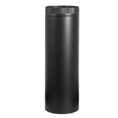 18IN CRIMPED BLACK STOVE PIPE