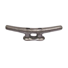 DOCK CLEAT, 6 IN, GALVANIZED STEEL, SILVER