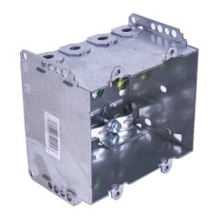 25CU.IN 2 GANG 3”(H) X 3-¾”(L) X 3-¾” (W) SWITCH BOX