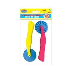 LIL' ARTIST CLAY-DOUGH TOOLS - HAND CUTTER WHEEL  2PCS  7.3"