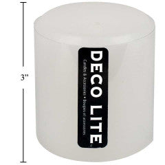 PILLAR CANDLE WHITE 3'' X 3''
