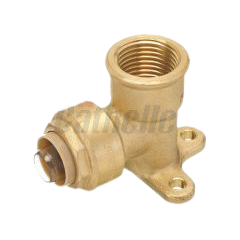 PUSH-FIT CONNECT FITTING 90D 1/2INX1/2IN