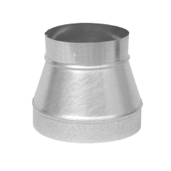 GALVANIZED DUCT REDUCER 6IN -4IN CRIMPED